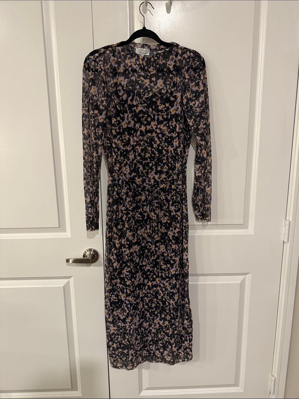 & Other Stories- Stockholm atelier floral plissé mesh midi dress size S